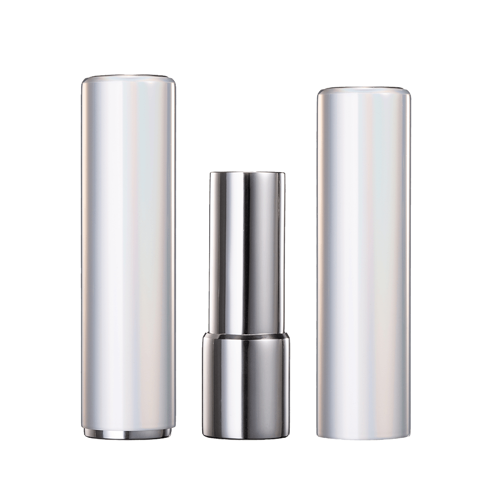 3,8 g tom silver vit knapp rund läppstiftsrör HL8309