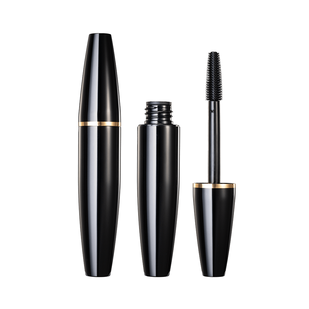 10ml Stor kapacitet Bright Black Tom Aluminium Mascara Tube HM1128